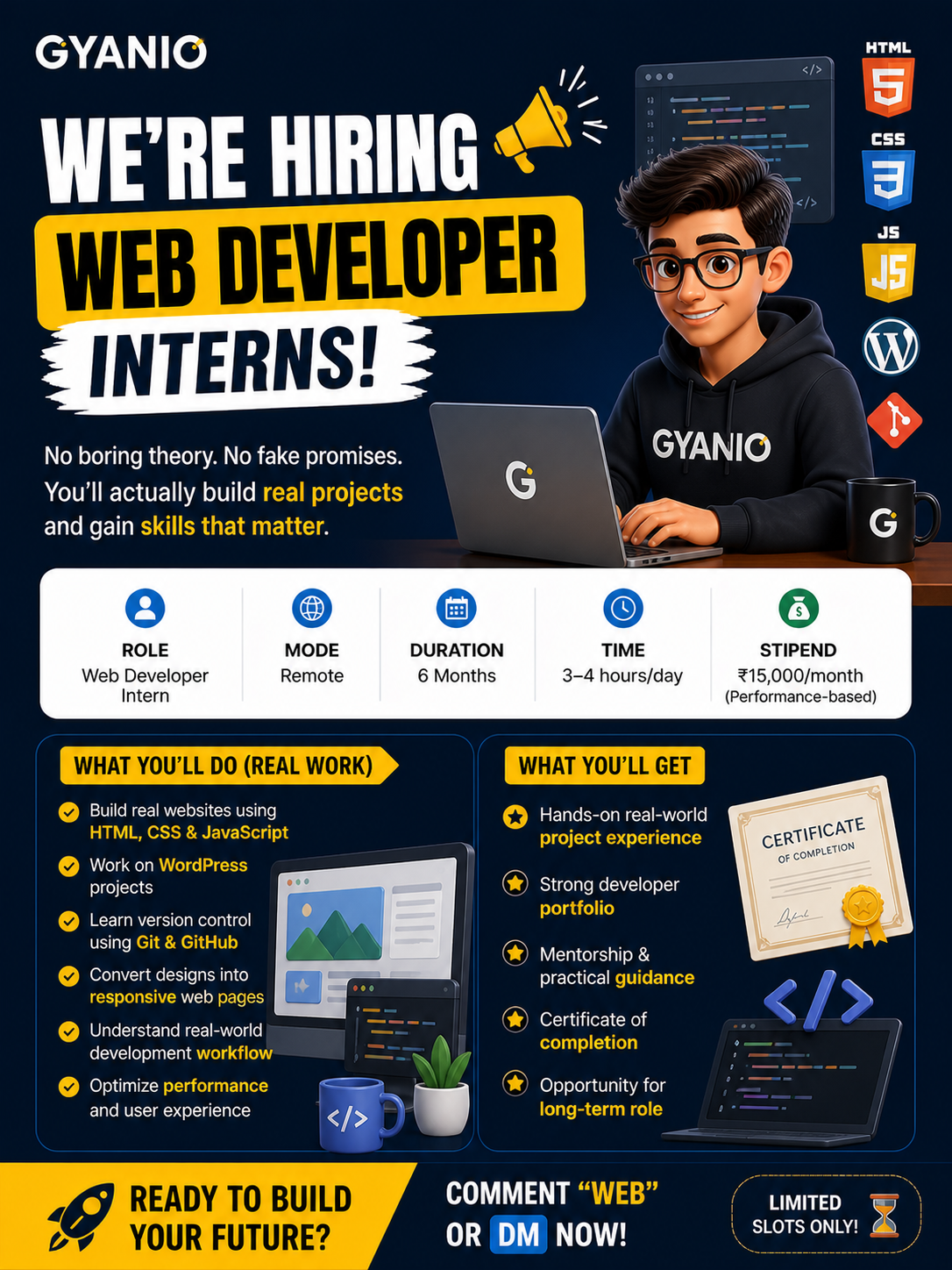 WEB DEVELOPER INTERN