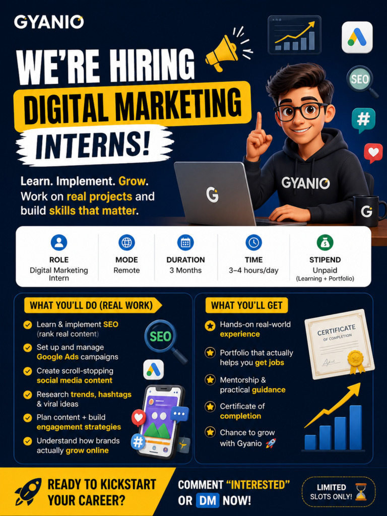 Digital Marketing Intern (Remote)